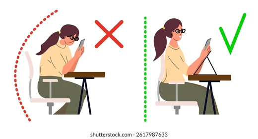 Lack of proper posture